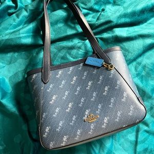 Coach Carriage Print Small Tote